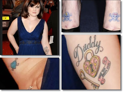 Kelly is such a fan of father Ozzy she even got "Daddy" tattoed on the 