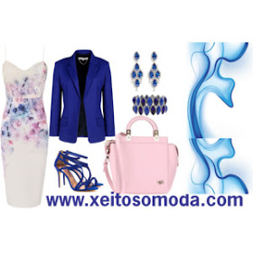 imagen look con sandalias azules