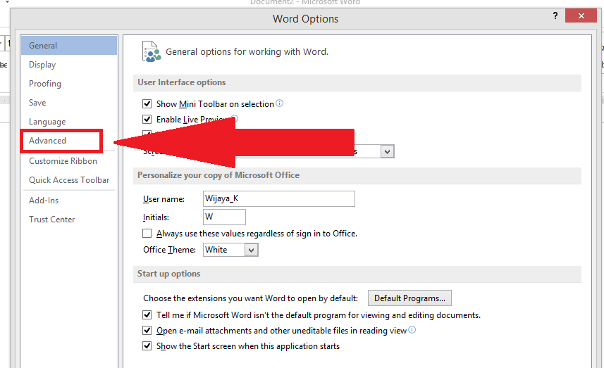 Cara Mengubah Ukuran Inchi ke cm pada Ms. Word 2013 