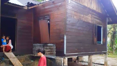 Angin Puting Beliung Rusak Sejumlah Rumah di Bangkinang