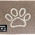 Best Gorilla Grip Doormat, Original Indoor Durable Chenille Doormat, Doormats for Entry, Mud Room, Back Door, Great for Dogs, Pets, Paw Beige Ivory