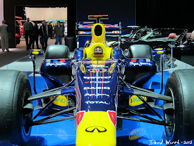 Close up view of the Red Bull F1 Car