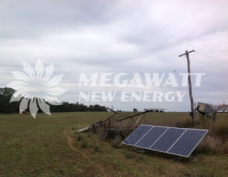 Solar irrigation grassland in Australia