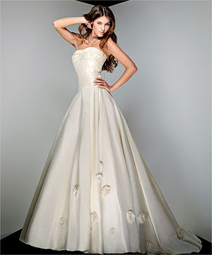 Strapless Wedding Bridal Dress