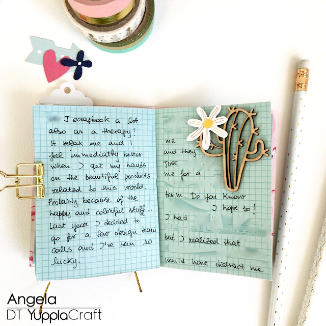 #letterminitravelbook by Angela Tombari for Yuppla Craft DT