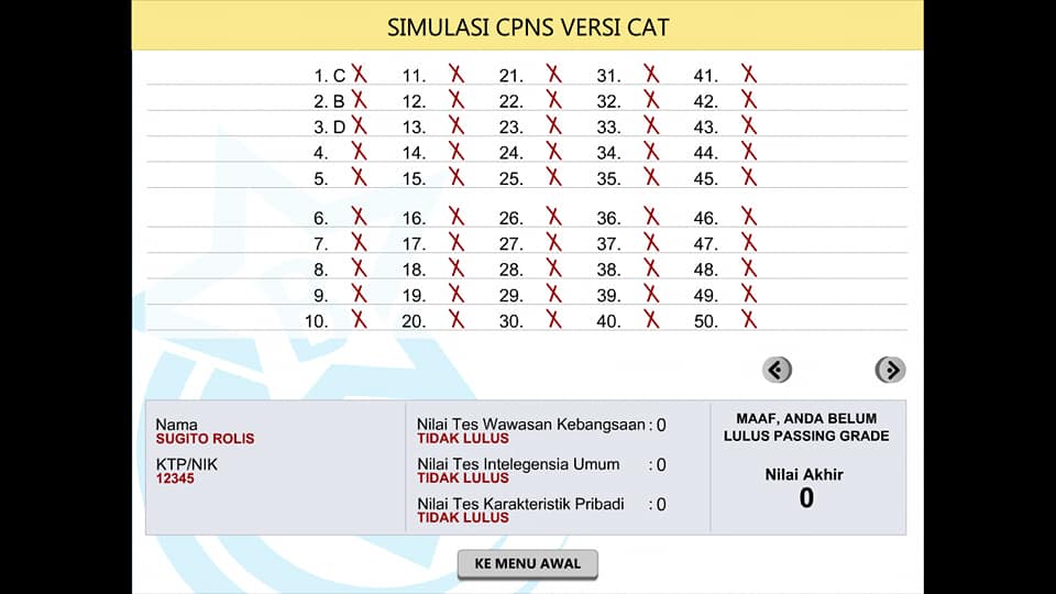 Soal Latihan Aplikasi SIMULASI CPNS 2018 Lengkap ...