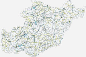 Beja Mapa Regional da Região