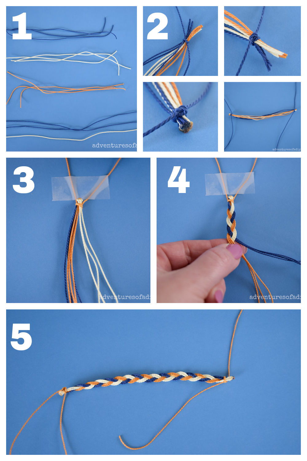 How to Make a Crochet Rainbow Braid Bracelet - Kickin Crochet
