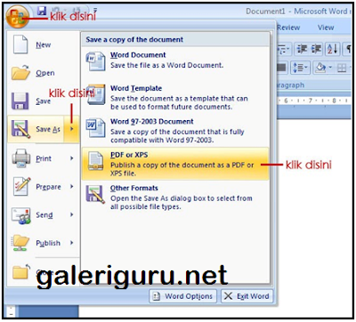 Tips Cara Merubah File Word Kedalam File PDF