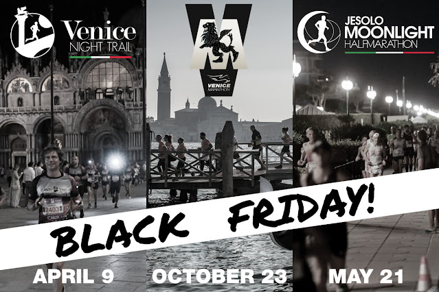 Venerdì 26 novembre arriva il ‘Venicemarathon Black Friday’