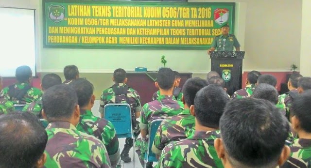 Kodim 0506/Tgr Selenggarakan Latihan Teknis Teritorial