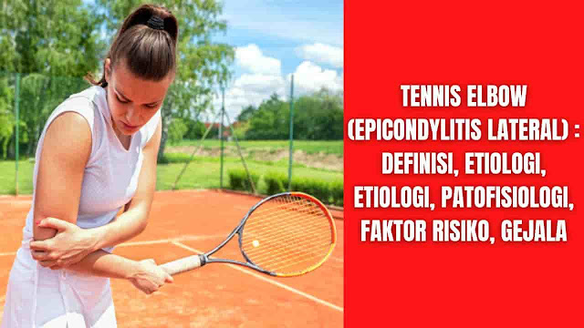 Tennis Elbow (Epicondylitis Lateral) : Definisi, Etiologi, Etiologi, Patofisiologi, Faktor Risiko, Gejala Definisi Epicondylitis Lateral, juga dikenal sebagai "Tennis Elbow", dan belakangan ini diusulkan sebagai Lateral Elbow (atau Epicondyle) Tendinopathy (LET) adalah sindrom penggunaan berlebihan yang paling umum di siku. Seperti yang dijelaskan oleh deskripsi terakhir, ini adalah cedera tendinopati yang melibatkan otot-otot ekstensor lengan bawah. Otot-otot ini berasal dari daerah epicondylar lateral humerus distal . Dalam banyak kasus, insersi ekstensor karpi radialis brevis terlibat.  Harus diingat bahwa hanya 5% orang yang menderita tennis elbow yang menghubungkan cederanya dengan tenis! Kelebihan kontraktil yang secara kronis menekan tendon di dekat perlekatan pada humerus adalah penyebab utama LET. Ini sering terjadi pada aktivitas ekstremitas atas yang berulang seperti penggunaan komputer, angkat berat, pronasi dan supinasi lengan bawah yang kuat, dan getaran berulang. Terlepas dari namanya, kita juga akan sering melihat kondisi kronis ini di olahraga lain seperti squash, bulu tangkis, baseball, renang, dan lempar lapangan. Orang-orang dengan gerakan satu sisi berulang dalam pekerjaan mereka seperti tukang listrik, tukang kayu, tukang kebun, pekerjaan terikat meja juga sering hadir dengan kondisi ini.    Etiologi Tennis elbow sering kali merupakan cedera yang terlalu sering digunakan terutama karena ketegangan berulang dari tugas dan aktivitas yang melibatkan cengkeraman dan/atau ekstensi pergelangan tangan yang dimuat dan berulang. Ini secara historis terjadi pada pemain tenis tetapi dapat dihasilkan dari olahraga apa pun yang memerlukan ekstensi pergelangan tangan berulang, deviasi radial, dan/atau supinasi lengan bawah. Hal ini juga terlihat pada atlet yang bermain squash dan bulu tangkis, dan olahraga atau aktivitas lain yang membutuhkan gerakan serupa. Kondisi ini sering dipicu oleh mekanik dan teknik yang buruk atau peralatan yang tidak tepat pada populasi pasien atletik.    Patofisiologi Kondisi ini terutama merupakan proses degeneratif berlebihan dari ekstensor karpi radialis brevis dan tendon ekstensor umum. Selain perubahan degeneratif, temuan histologis termasuk jaringan granulasi, mikro-ruptur, banyak fibroblas, hiperplasia vaskular, kolagen tidak terstruktur, dan kurangnya sel inflamasi tradisional (makrofag, limfosit, neutrofil) di dalam jaringan. Istilah ini sebelumnya telah dijelaskan sebagai displasia angiofibroblastik berdasarkan beberapa studi histologis yang menggambarkan penampilan dan karakteristik mikroskopisnya. Evaluasi ultrasound sering mengungkapkan kalsifikasi, robekan intra-zat, ketidakteraturan epikondilus lateral, dan penebalan dan heterogenitas tendon ekstensor umum.    Faktor Risiko Faktor-faktor yang dapat meningkatkan risiko tennis elbow meliputi:  Usia. Sementara tennis elbow mempengaruhi orang-orang dari segala usia, ini paling sering terjadi pada orang dewasa berusia antara 30 dan 50 tahun. Pekerjaan. Orang yang memiliki pekerjaan yang melibatkan gerakan berulang pada pergelangan tangan dan lengan lebih mungkin mengembangkan siku tenis. Contohnya termasuk tukang ledeng, pelukis, tukang kayu, tukang daging dan juru masak. Olahraga tertentu. Berpartisipasi dalam olahraga raket meningkatkan risiko tenis siku, terutama jika Anda menggunakan teknik pukulan yang buruk.    Gejala Rasa sakit yang terkait dengan tennis elbow dapat menyebar dari luar siku ke lengan bawah dan pergelangan tangan. Rasa sakit dan kelemahan dapat membuat sulit untuk:  Berjabat tangan atau menggenggam suatu benda Putar kenop pintu Pegang secangkir kopi