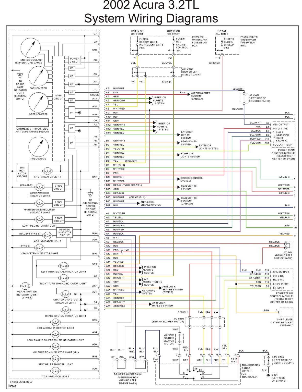 Acura Tl Ac Wiring Diagram - Acura Tl Wiring Diagram - Acura Tl Ac Wiring Diagram