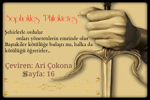 #Sophokles #Philoktetes #ÇevirenAriÇokona