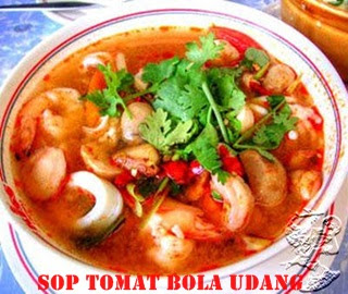 Resep Masakan Sop Tomat Bola Udang