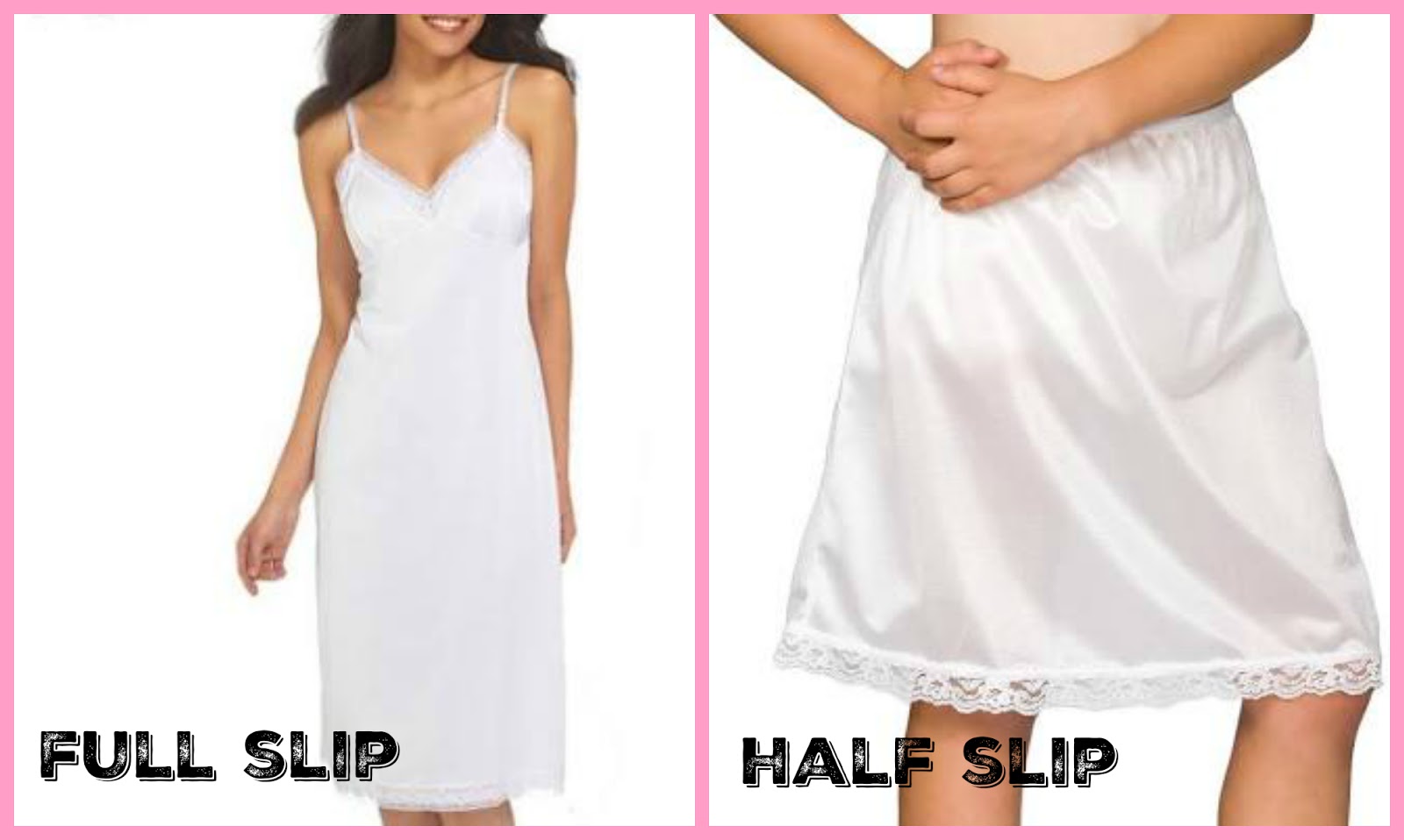 White Half Slip - Matalan