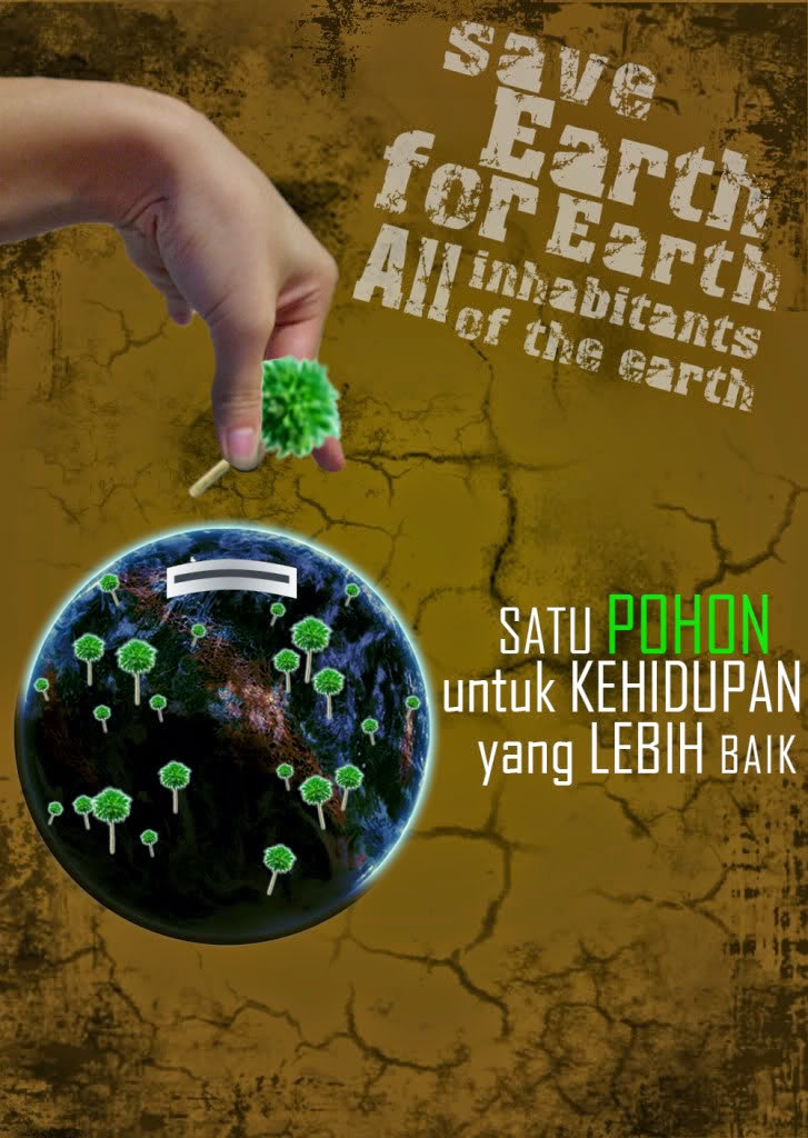 Inspirasi Poster Lingkungan Hidup dan Global Warming 