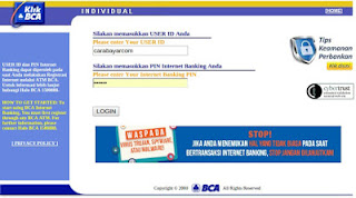 Pembayaran bpjs online melalui klik bca individu