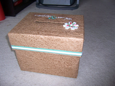 Recycled wedding card box