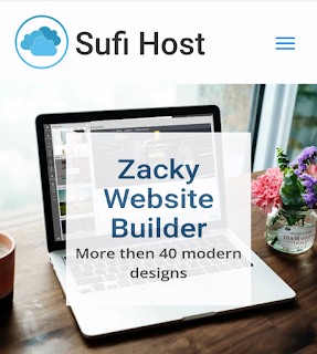 SufiHost Zacky Website Builder - CMS - WordPress alternative - Hosting and Domain Name Registration