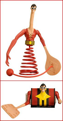 San Diego Comic-Con 2010 Exclusive DC Universe Classics Plastic Man Action Figure with Plastic Man Suitcase by Mattel