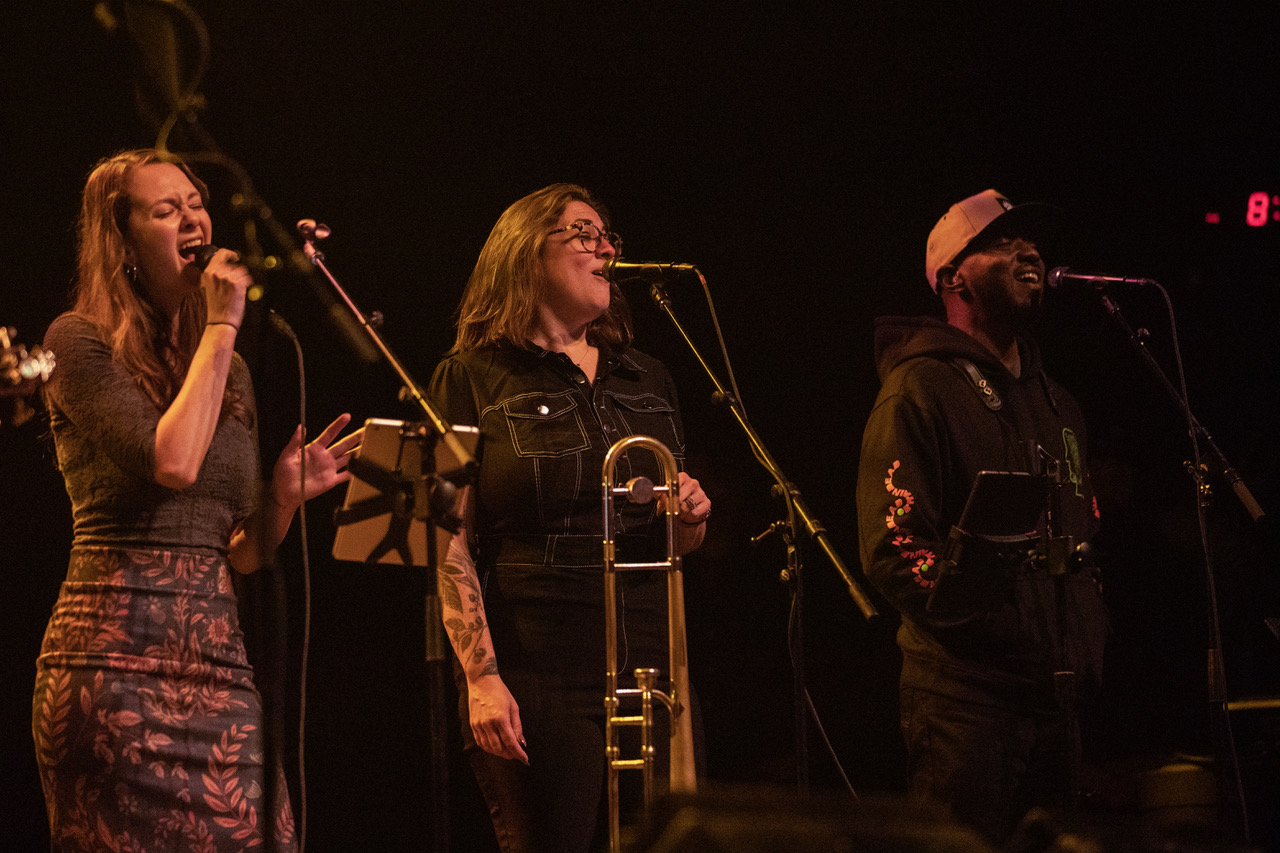 Natalie Cressman, Jennifer Hartswick & James Casey @ the Warfield (Photo: Sean Reiter)