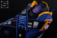 The Nike x Transformers Sneaker Set - The Soundwave Zoom Sharkalaid Sneaker Close-Up