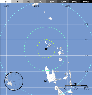 Terremoto 6,6 grados en Vanuatu, 20 de Octubre 2012