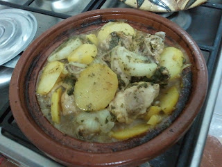 Tajine poulet aux pommes de terre