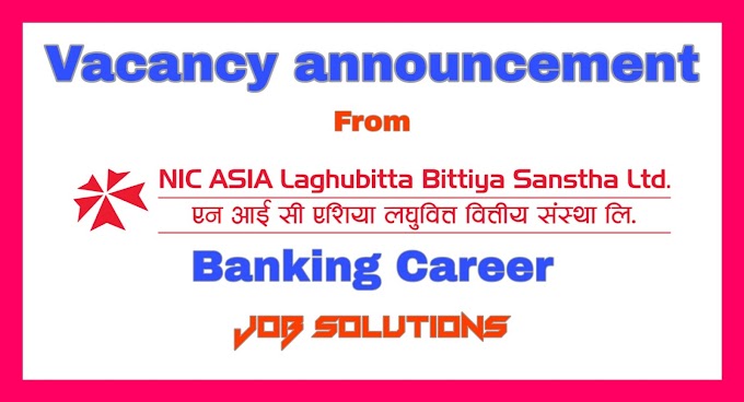 Career-NIC ASIA Laghubitta Bittiya Sanstha Ltd