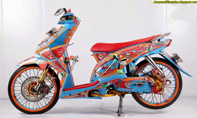 Garap Warna Terang Biar Lebih Eye Catching - Honda New BeAT 2012 Bekasi