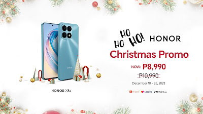 Christmas Deal: Give Love This Holiday with HONOR X8a’s Big Price Drop, now at Php 8,990 Only!