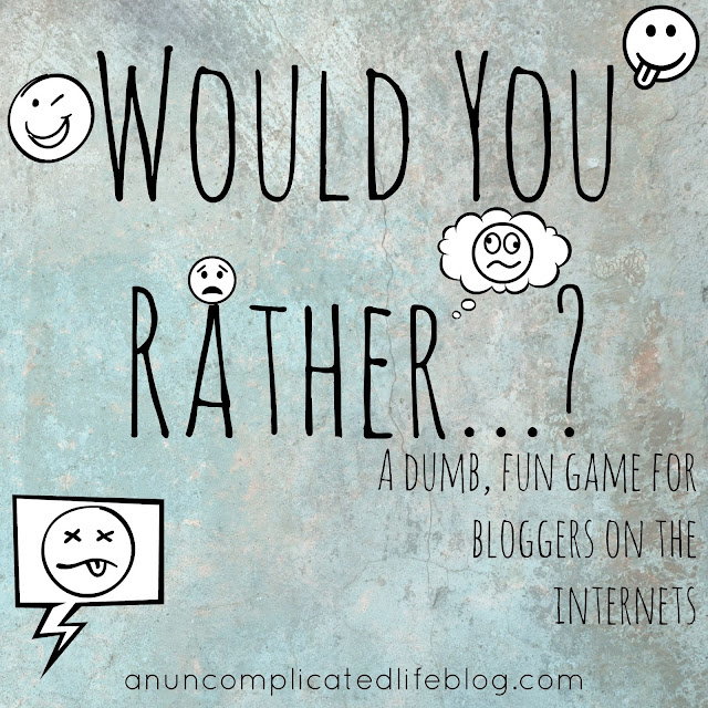 A fun game for bloggers when they're out of blog post ideas!