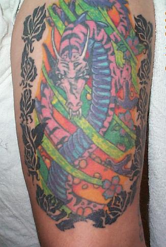 Half sleeve dragon tattoo TATTOO IDEAS