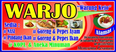 Contoh Spanduk Warung  Nasi cdr KARYAKU