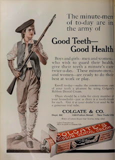 1913 magazine ad of Colgate toothpaste