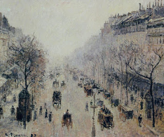 Boulevard Montmartre - Morning, Sunlight and Mist, 1897