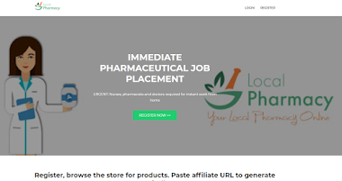 Pharmacy Jobs Affiliate Website Template