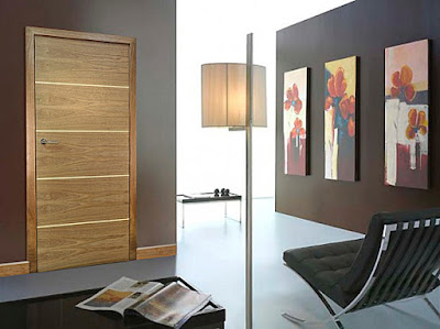 modern wooden door design idea for the interior