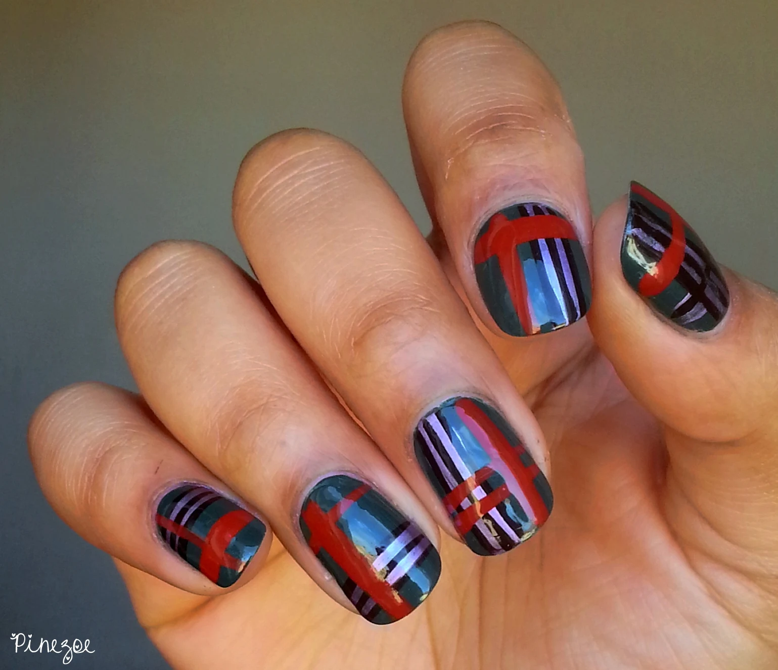 Tartan Nail Art