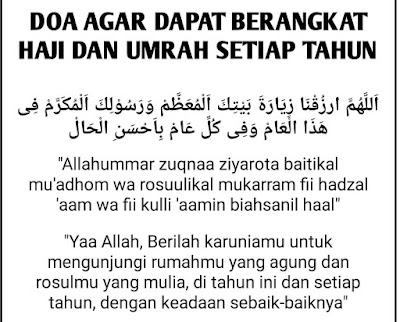 Umrah dan haji tiap tahun