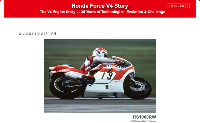 Honda RS1000RW on track.