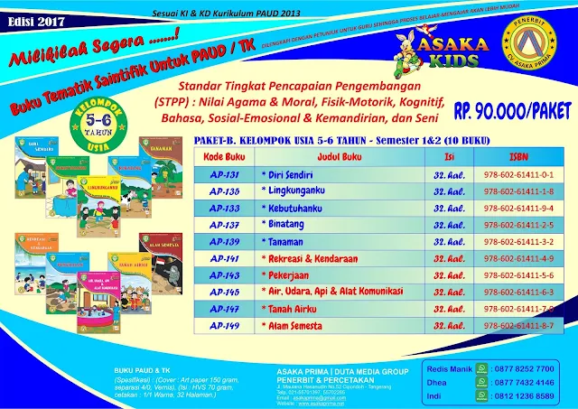 buku paud, jual buku paud, penerbit asaka prima, buku paud tematik 2018, buku tk paud murah, buku tematik saintifik, buku paud tematik, buku paud saintifik, buku paud k13, buku paud, buku tk penerbit asaka prima