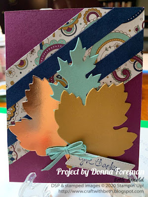 Craft with Beth: Second Sunday Sketches #15 Donna Foreman vintage leaves dies autumn fall card paisley designer series paper