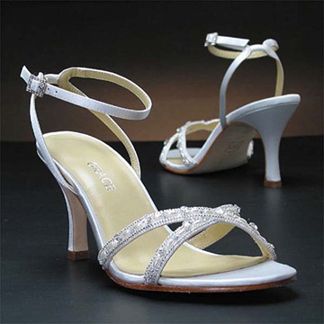beautiful bridal shoes grace