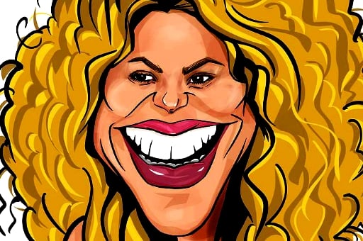 Shakira Funny Face