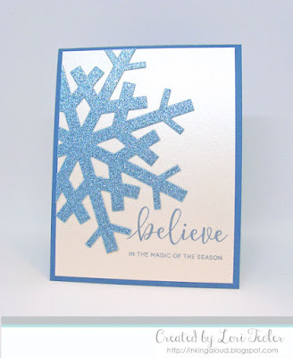 Believe card-designed by Lori Tecler/Inking Aloud-stamps and dies from Clear and Simple Stamps