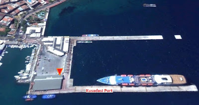 Lugar de reunión del puerto de Kusadasi