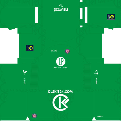 Toulouse FC Kits 2023-2024 Craft - Dream League Soccer Kits 2024 (Goalkeeper Third)