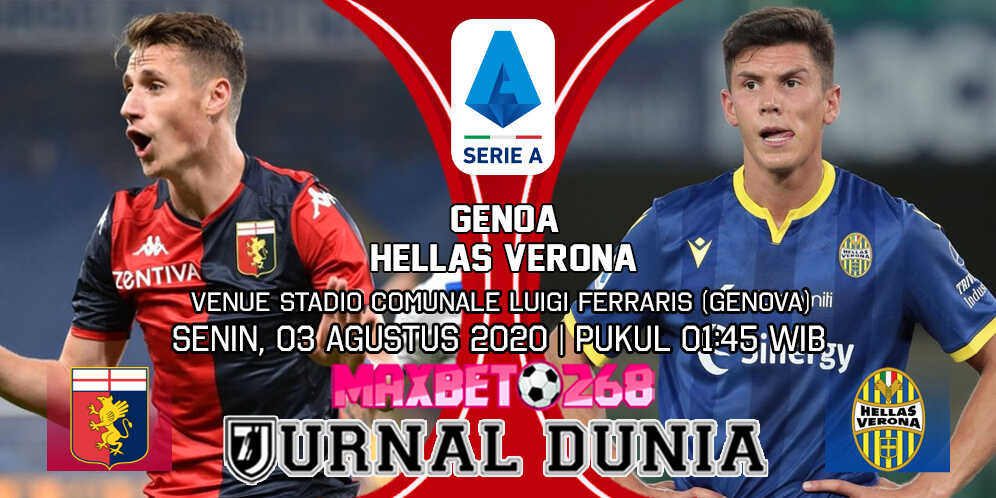 Prediksi Genoa vs Verona 03 Agustus 2020 Pukul 01:45 WIB